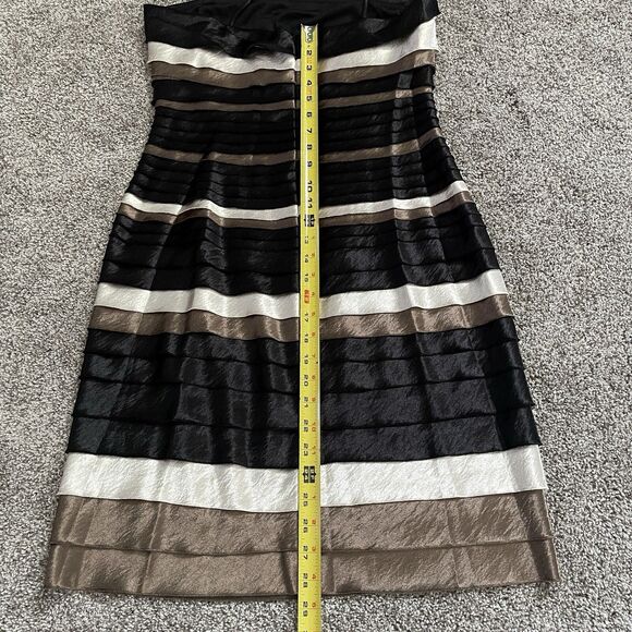 Dressbarn Dress Barn Shiny Tiered Layered Sleeveless Dress Women’s Size 10 - Picture 11 of 11